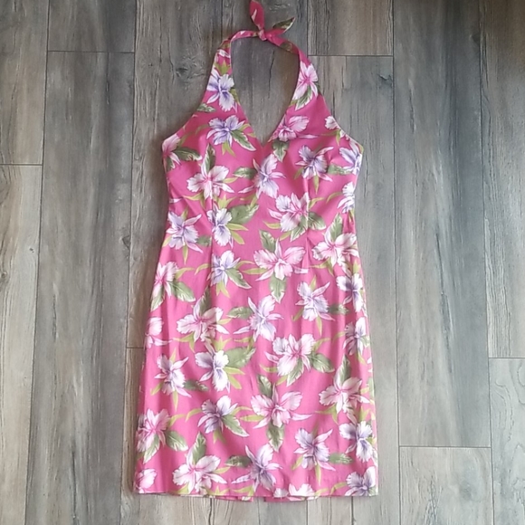 Jones New York Tropical Halter Dress, Size 12 - Picture 1 of 6